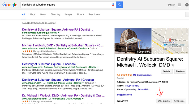 Dentistry At Suburban Square Google Reviews