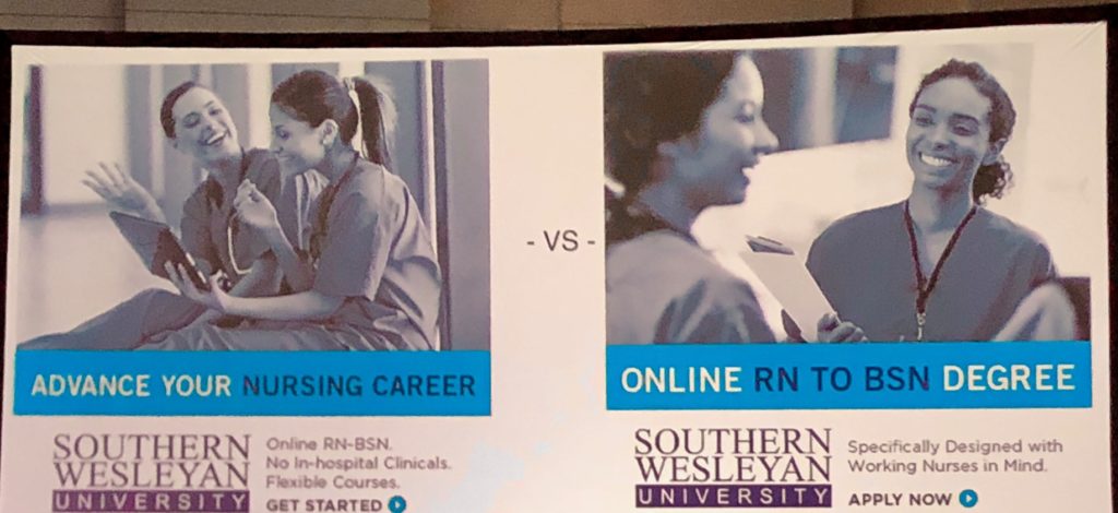 A comparison of two ads from Digital Summit Philly