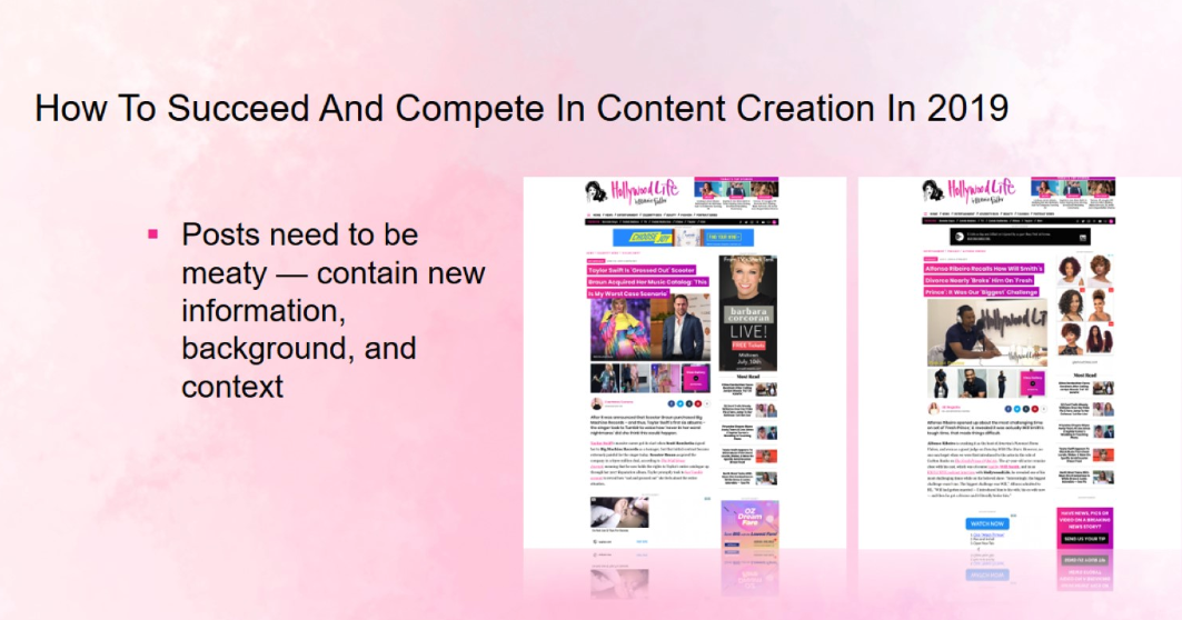 succeeding in content creation in 2019