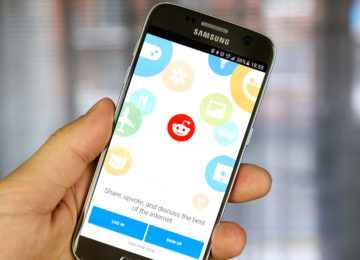 Reddit app on Samsung S7 for finding content ideas