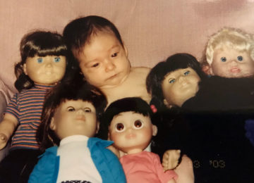 baby with dolls