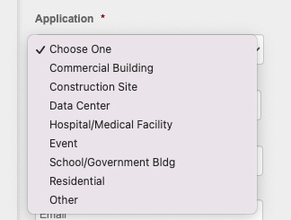 Form Options by Application